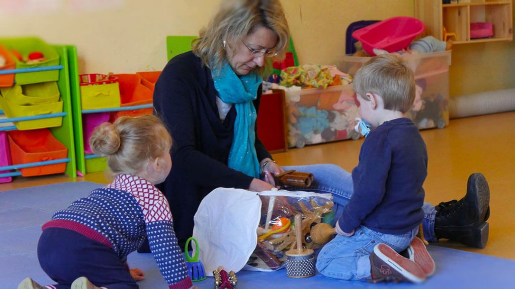 Jeux à la crèche familiale