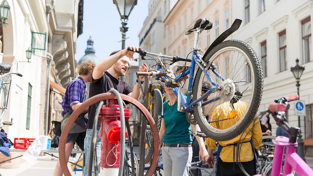 Réparation de vélo