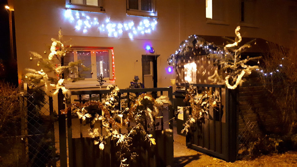 Maisons illuminées