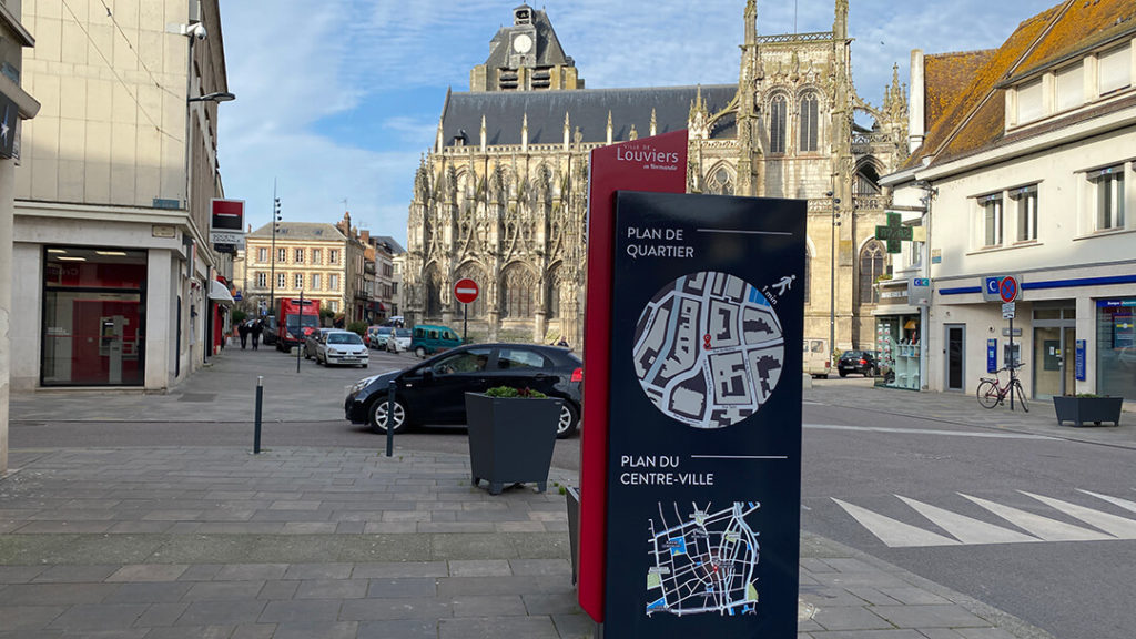 Signalétique, plan du centre ville