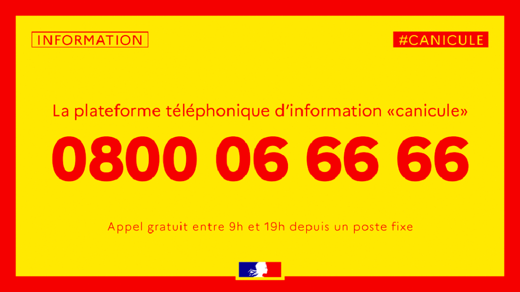 Plateforme téléphonique d'information canicule