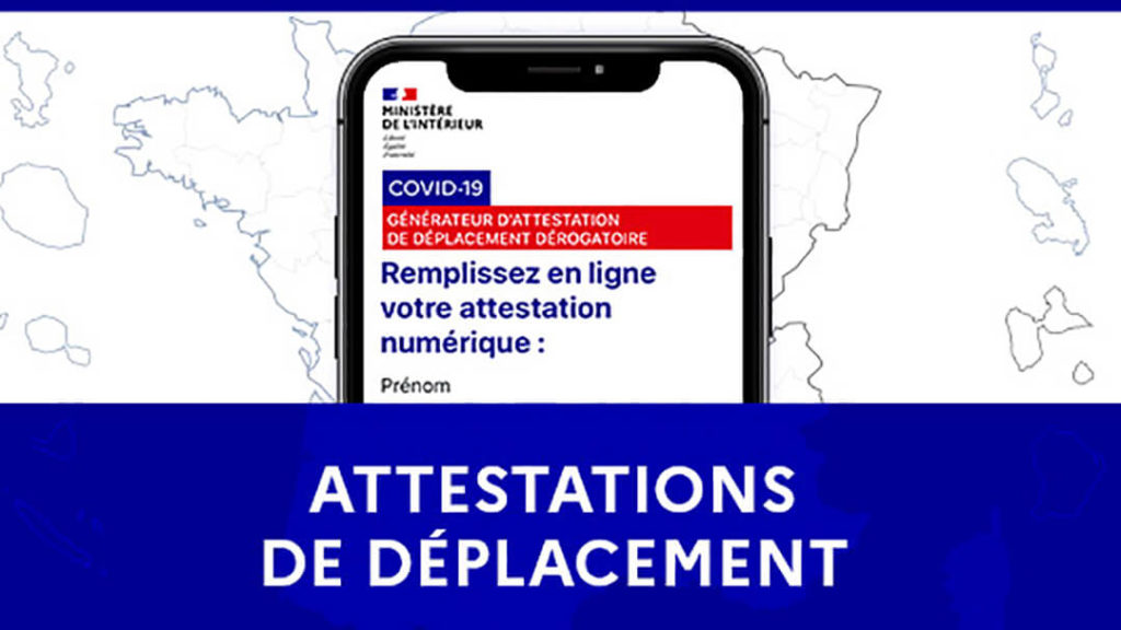 Attestations de déplacement