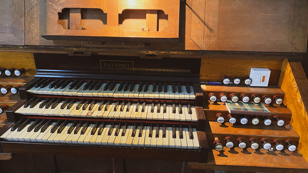 Clavier de l'orgue Maurice Duruflé