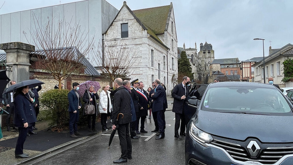Arrivée du convoi Ministériel