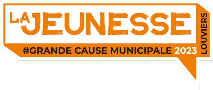 Logo La Jeunesse, la grande cause municipale de la ville de Louviers