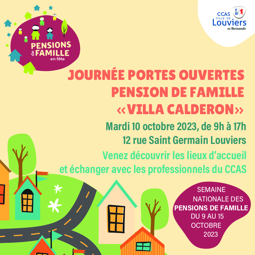 Portes Ouvertes Venez découvrir les lieux et échanger avec les professionnels du CCAS, mardi 10 octobre 2023 de 9h à 17h.