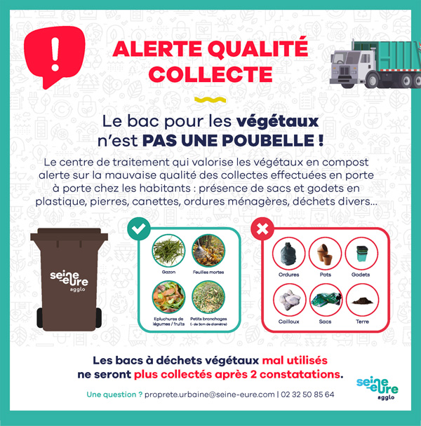 Consigne de tri des végétaux