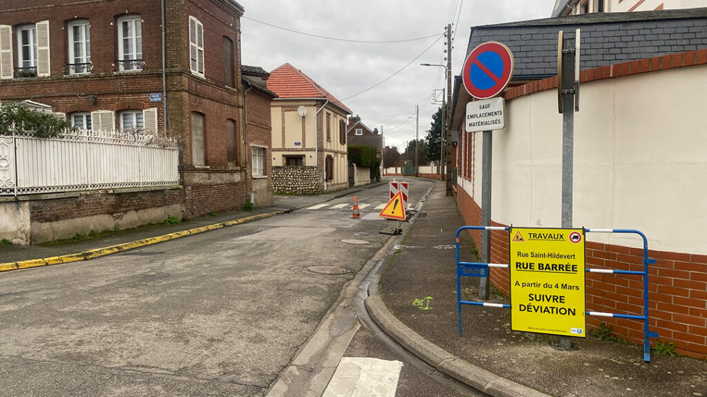 Travaux rue Saint-Hildevert