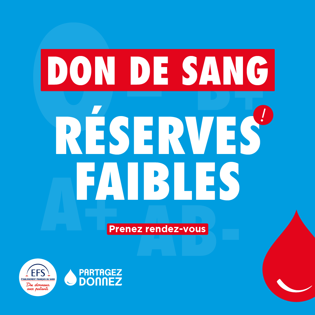 Don du sang : mardi 5 août à Louviers