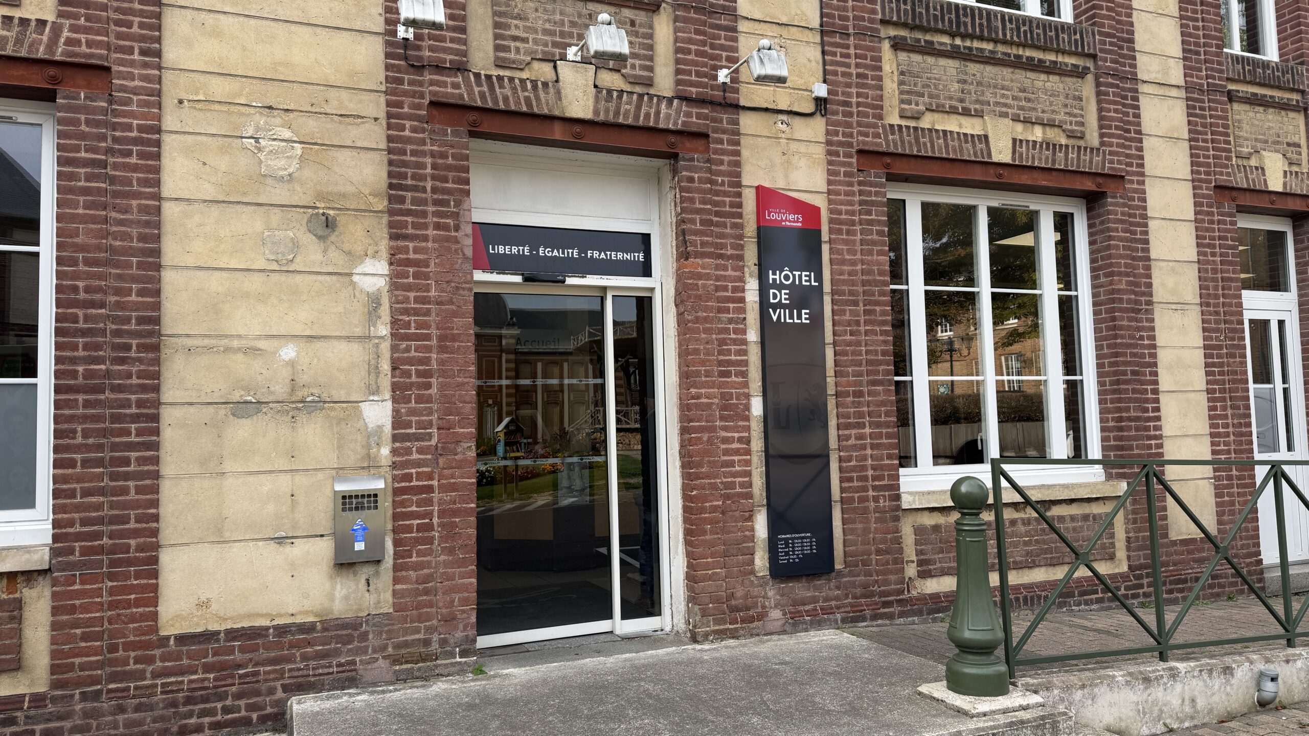 Accueil de la mairie délocalisé pendant les travaux