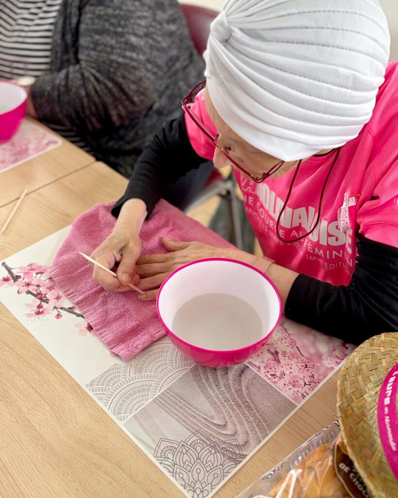 Atelier socio-esthétique pour octobre rose