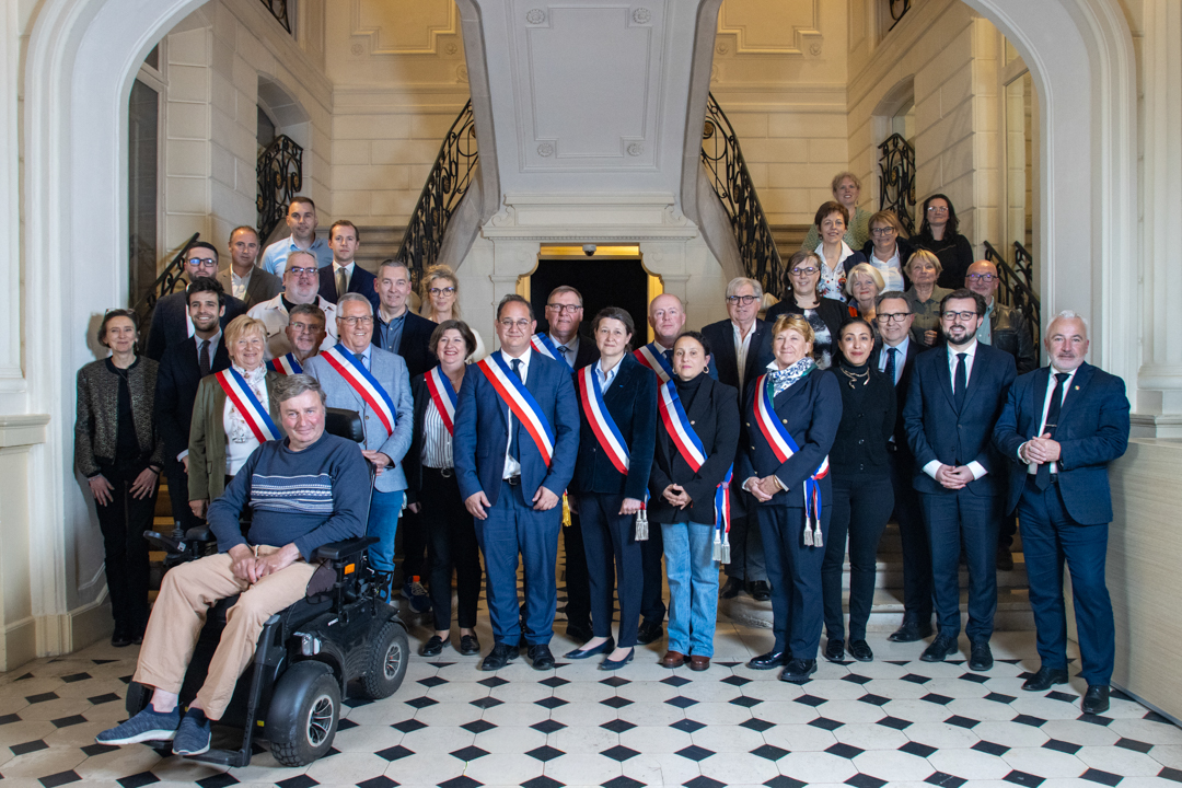 Le Maire et les élus de Louviers
