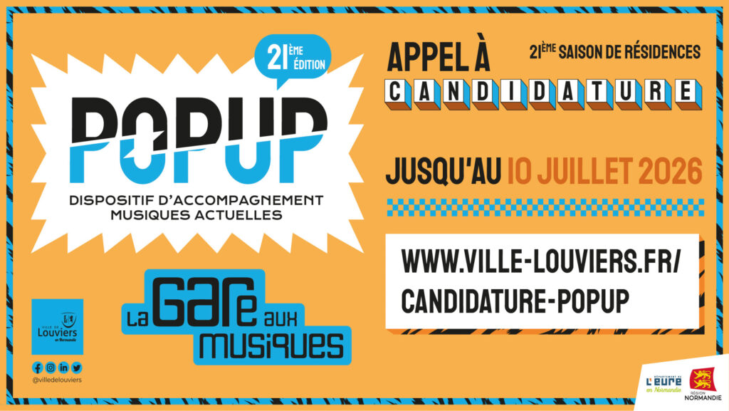 Candidature aux Résidences de la Gare aux Musiques 2026/2027, à vous de jouer !